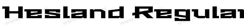 Hesland Regular One字体转换